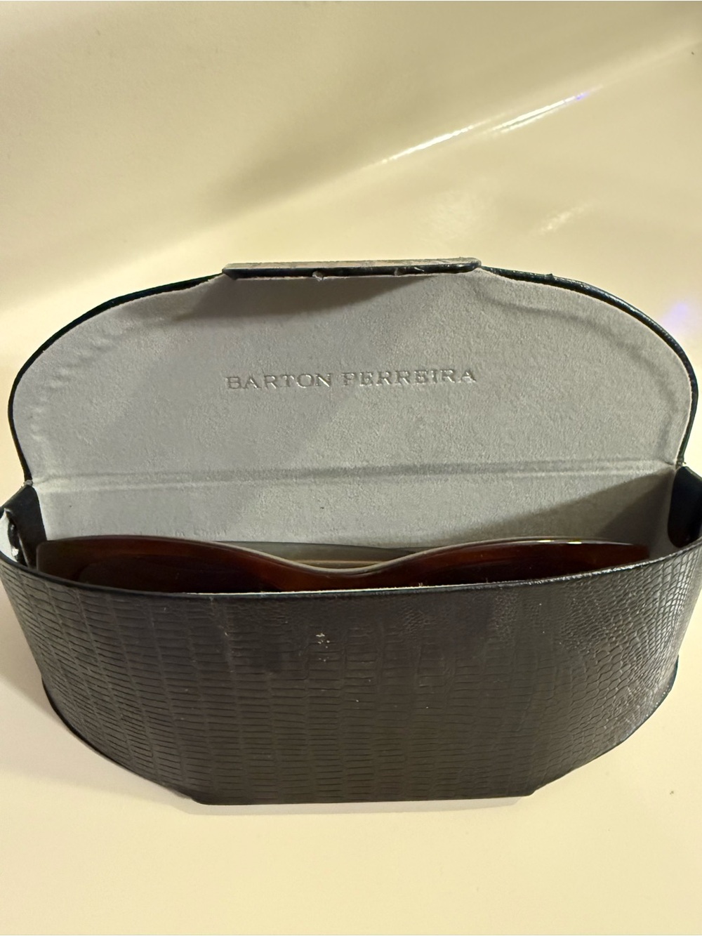 Barton Perreira Brown Gradient Oversized Sunglasses - Picture 2 of 6